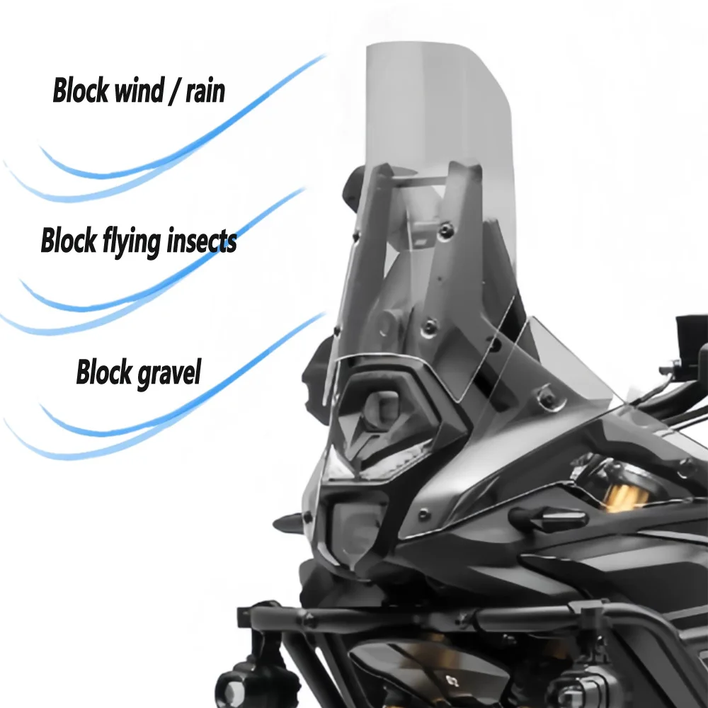 

For VOGE DS800X Rally windshield VOGE 800DSX 800X high and wide front windshield high-quality windshield plate guide