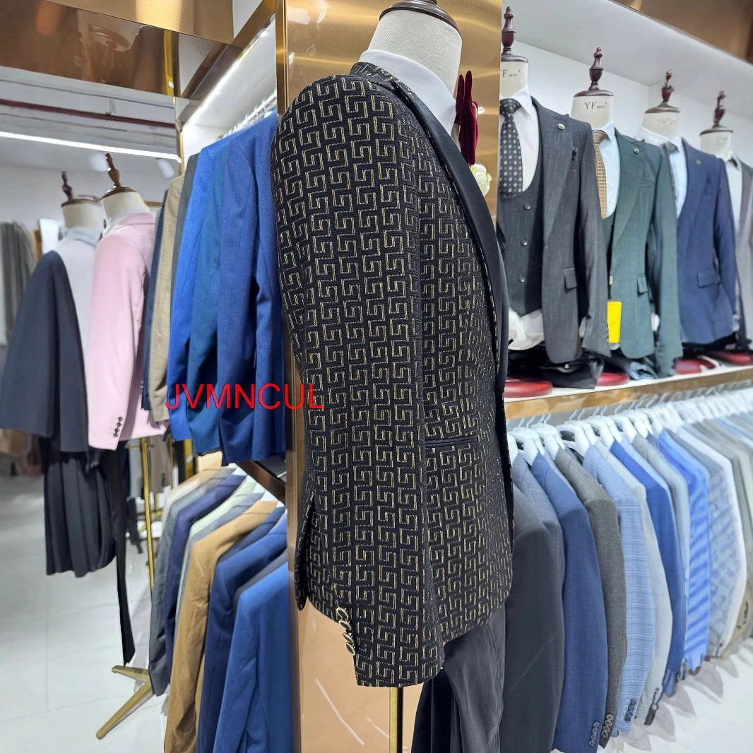 남성용 2026 프린트 3피스 슬림핏 가을 겨울 웨딩 - Men Formal Party Wear Outfit 리뷰 및 가격