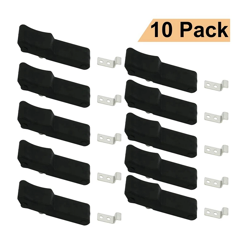 

10X Flexible Soft Black Rubber Draw Latch For Cooler, Boat Compartment,Cargo Box For Polaris Sportsman 7081927