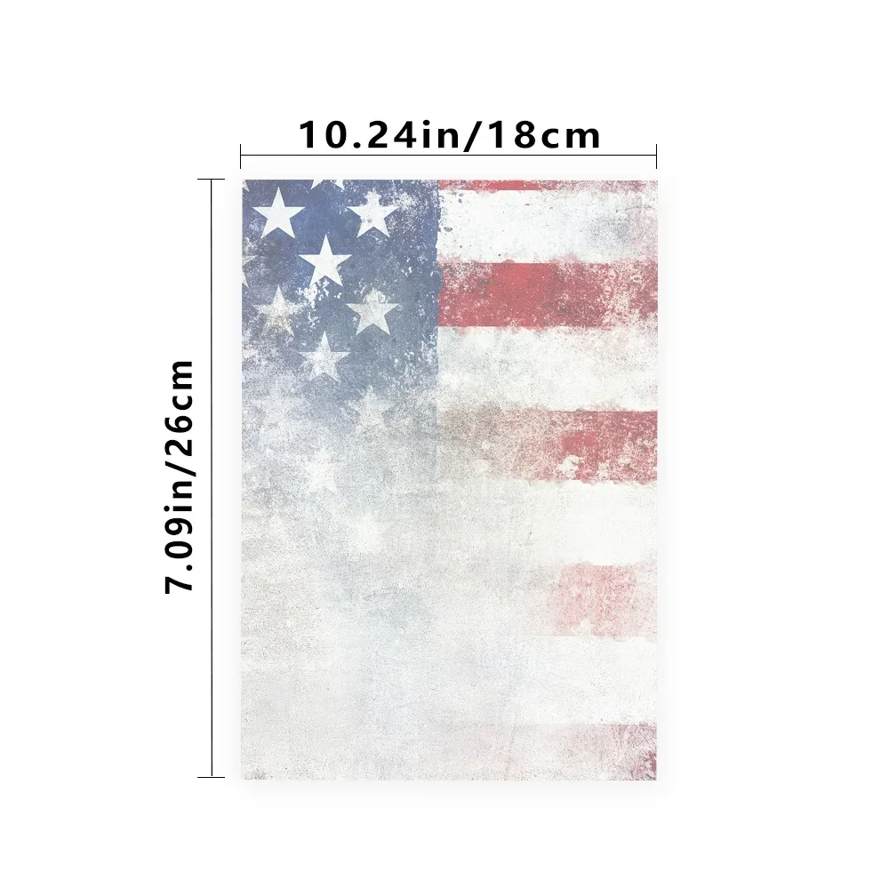 30 sheets of B5 USA flag-themed writing paper, lined, no glue, perfect for notebooks, memos, and stickers