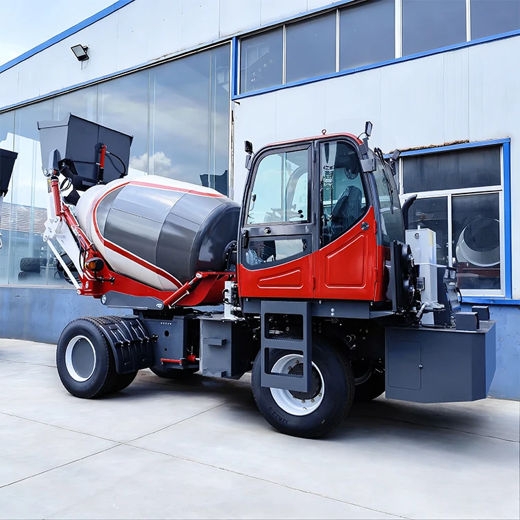 Heavy Duty Mini Self-Loading Ride-On Concrete Mixer Truck High Digging Power 3500kg 1-Year Warranty Customized