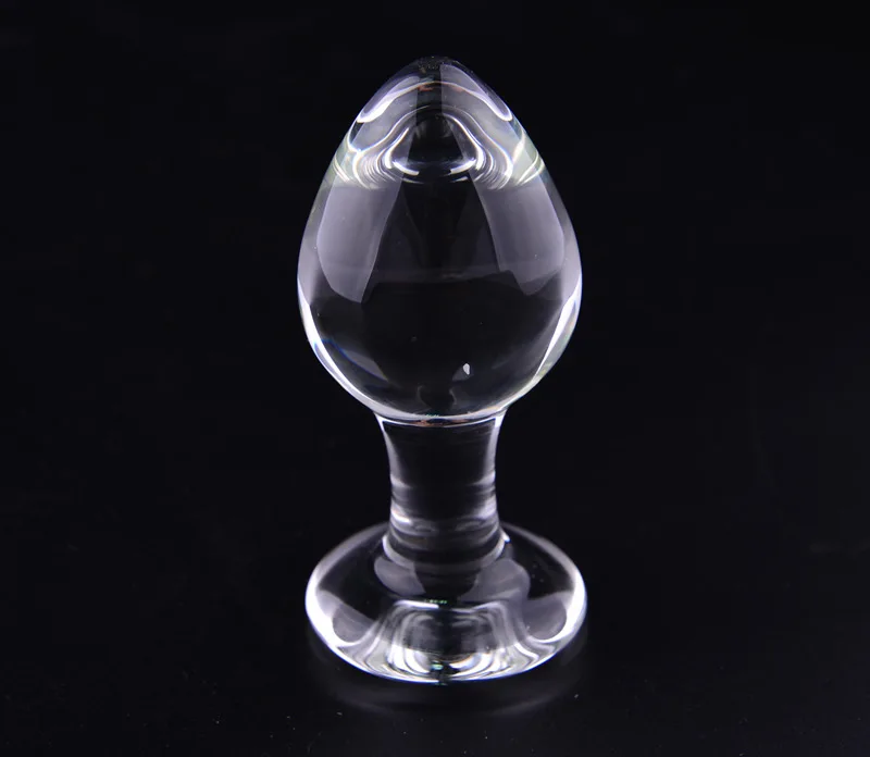 45mm Pyrex glass anal plug dildo crystal anal bead butt prostate massage masturbate adult Sex toy for women men gay Anal toys