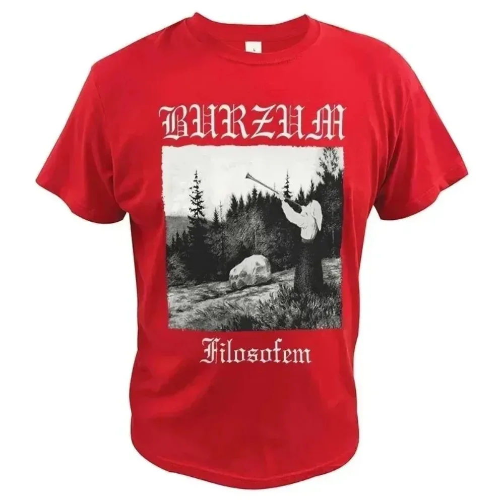 Burzum Varg Vikernes T-shirt Black Metal Dungeon Synthneofolk Fans Tee Comfortable Summer Cotton Crewneck Classic Tops Clothes