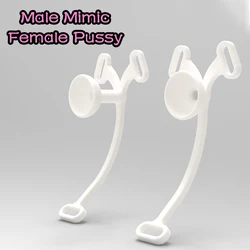 Pink Deep Throat Chastity Belt [Male To Female] Mimic Female Pussy with Urethral Inverted Invisible Penis Clip Cock Cage Device