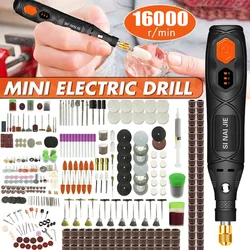 USB Cordless Rotary Tool Kit Woodworking Engraving Pen DIY For Jewelry Metal Glass Mini Wireless Drill With Dremel Accessories