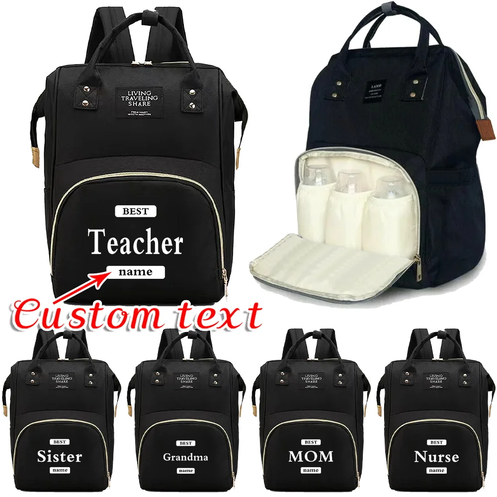 

Рюкзак для мамы по индивидуальному заказу, сумки для подгузников, органайзер для бутылочек с молоком, рюкзаки для хранения детских кормящих мам, высококачественная дорожная сумка