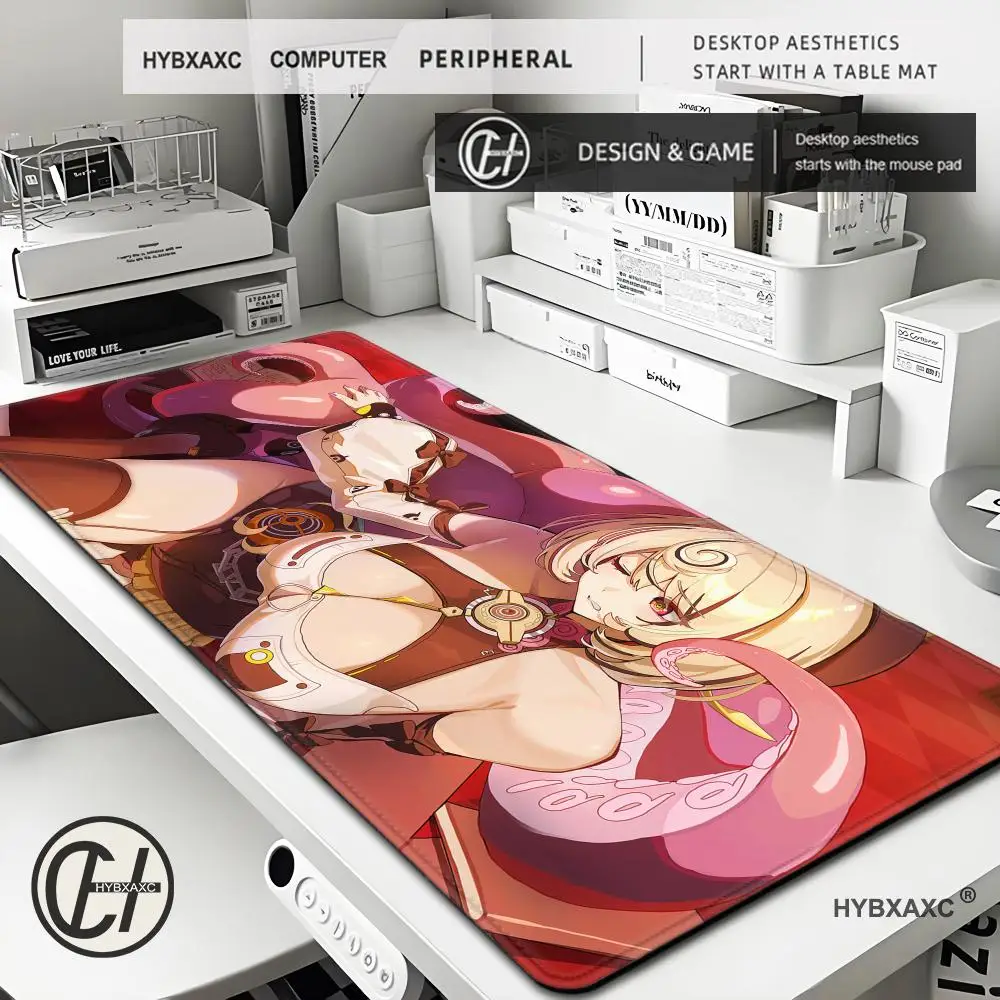 HYBXAXC Yidhari Ye Ellen Joe ‌Mouse Pad Anime Girl ZZZ Zenless Zone Zero Gaming XXL PC Keyboard HD Printing Overlock Desk Mat