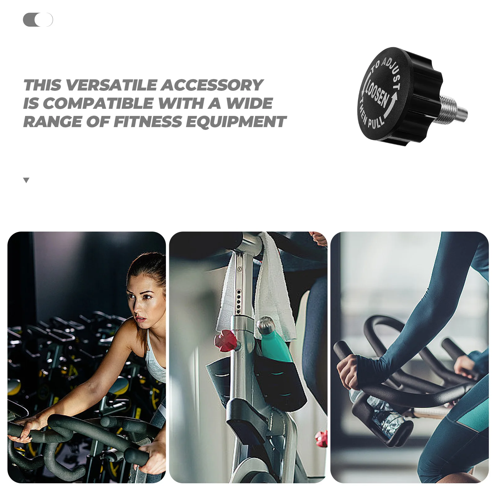 

Exercise Bike Height Adjustment Knob Pull Pin Rotating Fitness Replacement Screw Part for Workout Machine Upgrade