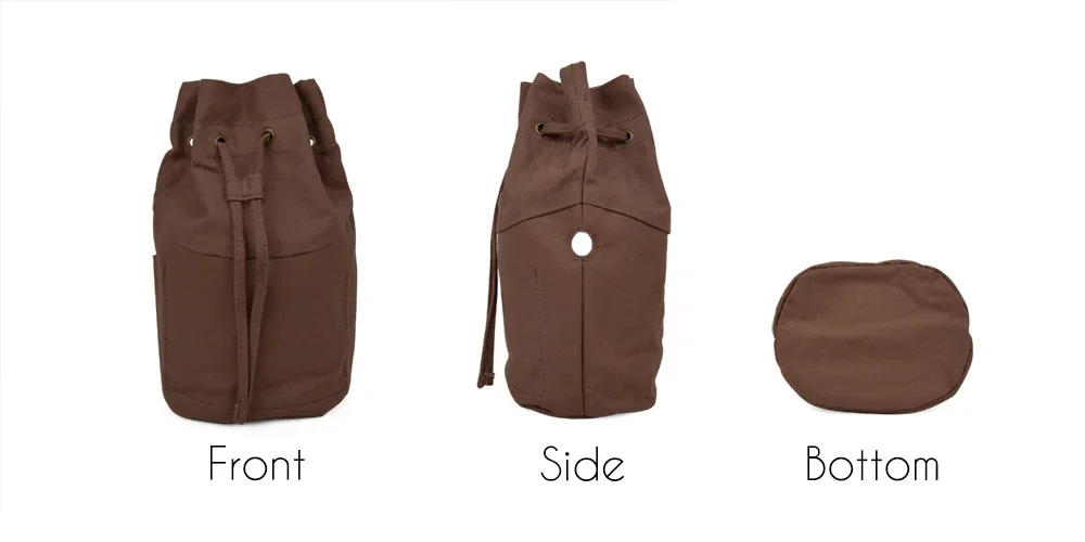Tanqu New Pure Color Drawstring with Buckle Canvas Fabric Inner Pocket Lining for Obasket Obag Handbag Insert for O Basket O Bag