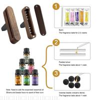 Long Lasting Wood Car Air Fresheners Vent Clip Designs Car Interior Fragrances for A Natural & Safe Aromatic Journey