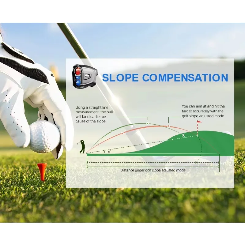 

Лазерный дальномер TULX 3M02 для гольфа, компактный, высокоточный, 6.5X, с компенсацией уклона, дальность 5-600 м, хит продаж