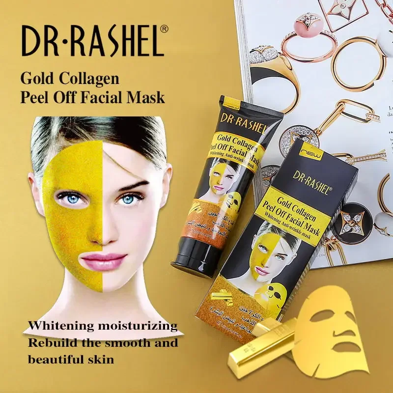 DR.RASHEL Facial Gold Collagen Peel Off Anti-Wrinkle Mask Lifting Firming Oil-Control Shrink Pores Deep Clean Acne Face Mask