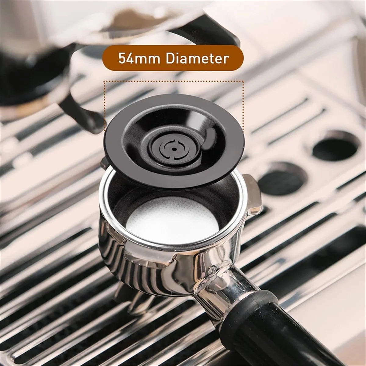 【COMELY】قطعتان من قرص تنظيف الإسبريسو، قرص خلفي من السيليكون مقاس 54 مم لملحقات آلات الإسبريسو Breville BES810BSS، BES840XL