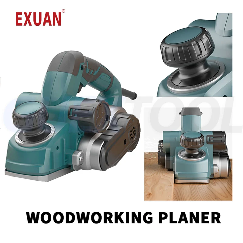 

Electric Planer Handheld Woodworking planer All copper motor Electric Router Trimmer household Smooth Wood Cutting Power Tools