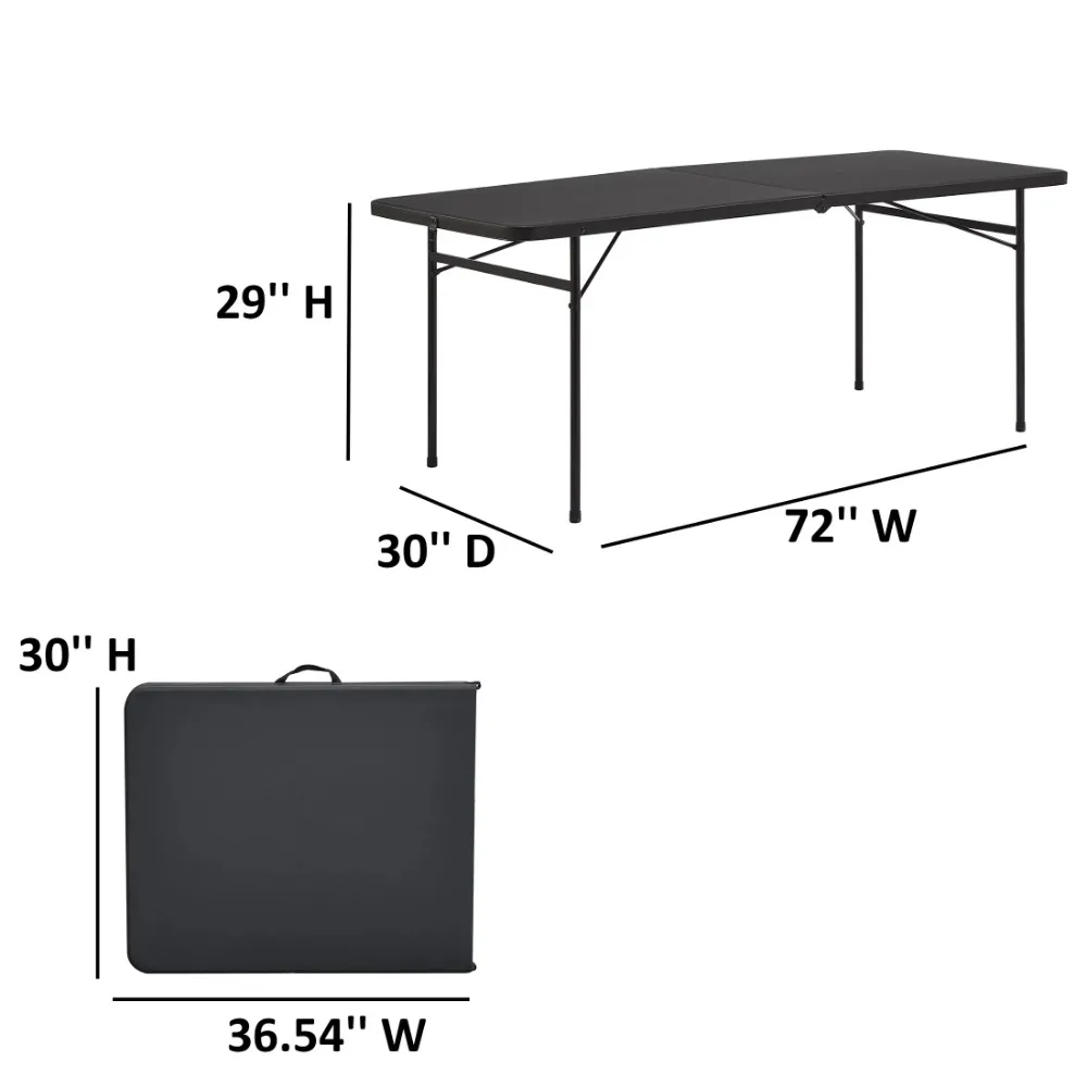 Mesa plegable de plástico para interiores y exteriores, novedad de 2024