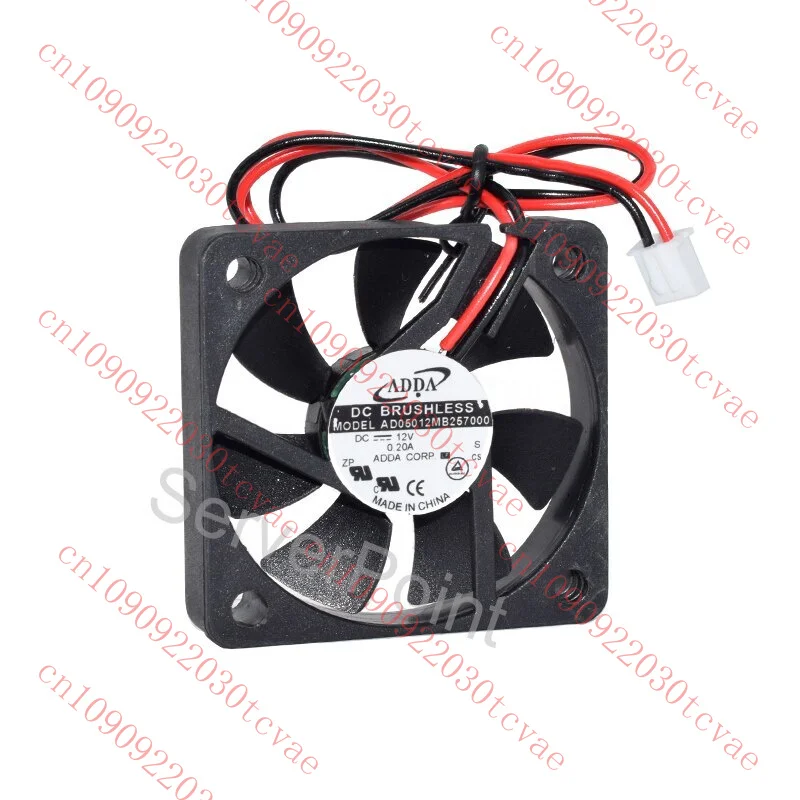 

Бренд для ADDA AD05012MB257000 50*50*25 мм DC12V 0,20A 2-контактный квадратный охлаждающий вентилятор