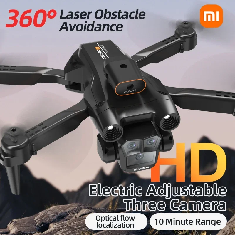 Xiaomi M4 Pro Drone 8K Aerial Professinal With Wide Angle Triple HD Camera Foldable RC Helicopter WIFI FPV Height Hold Toys