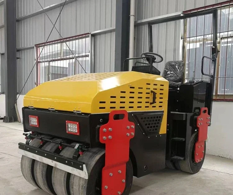 Double roller three tons full hydraulic roller vibration roller