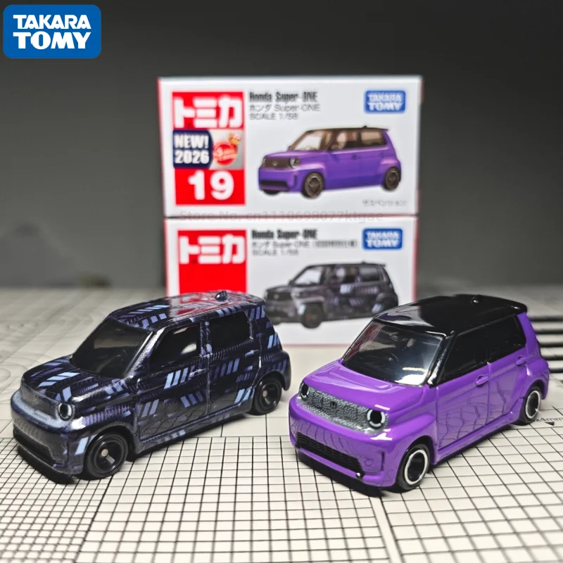 Honda Super One 2026 New TAKARA TOMY Tomica No.19 1/58 New Car Sticker Alloy Diecast Model Car Hobby Collectors Display Toy Gift
