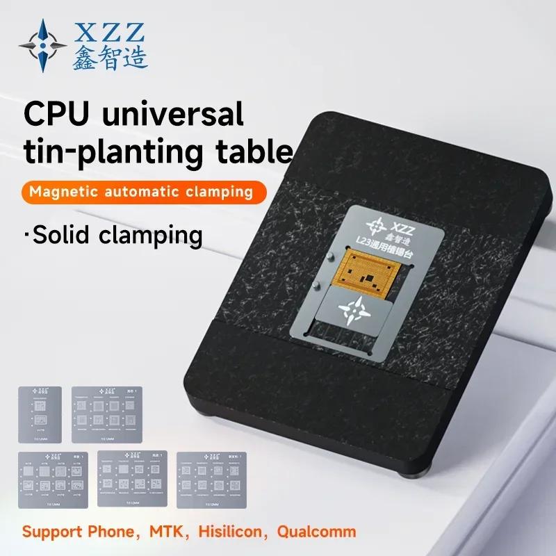 Xinzhizao XZZ L23 CPU Universal CPU Reballing Stencil Platform for IPhone A8-A16 Android Lower Steel Mesh Positioning Plate Tool