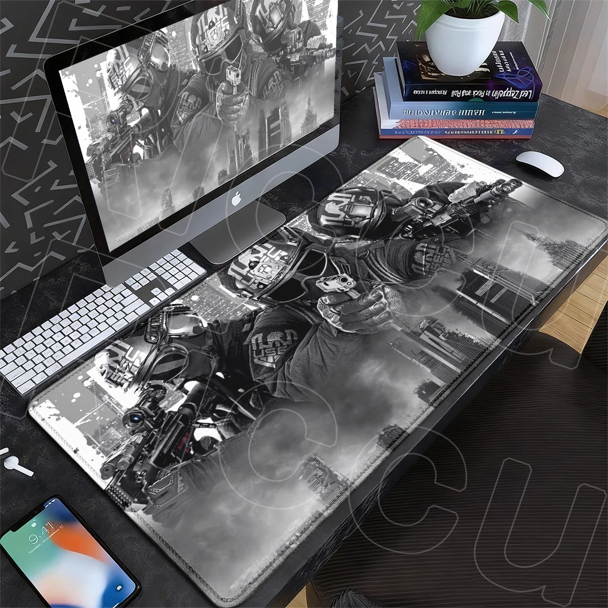 Large E-sport Gamer Desktop Carpet Anti-slip Natural Rubber Base Mauspads Escape From Tarkov Hot Mouse Pad PC Office Accessories