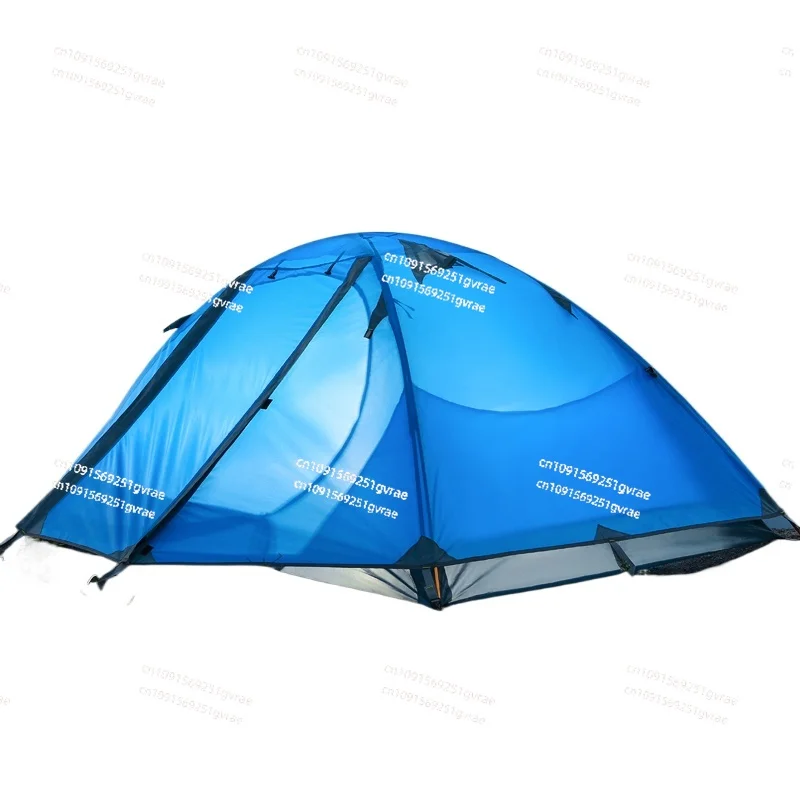 Tent Outdoor Professional Hiking Mountaineering Camping Windproof Rainproof Thickened Camping Double Folding Portable