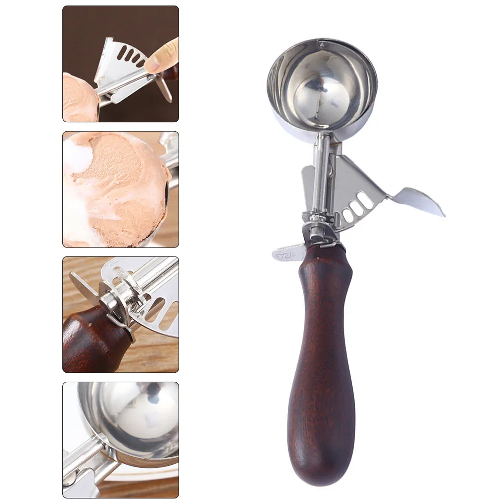 

Stainless Steel Ice Cream Fruit Watermelon Spoon Dessert Tool Portable Kitchen Gadget Home Tableware Ice Cream Baller