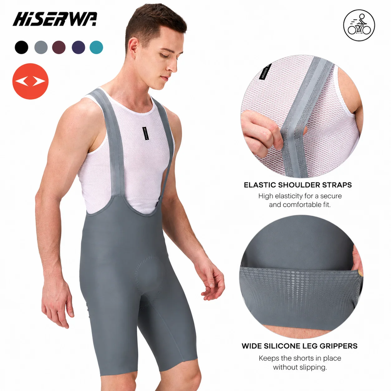 Hiserwa Men's Cycling Bib Shor - Mountain Biking Shorts Women review and price