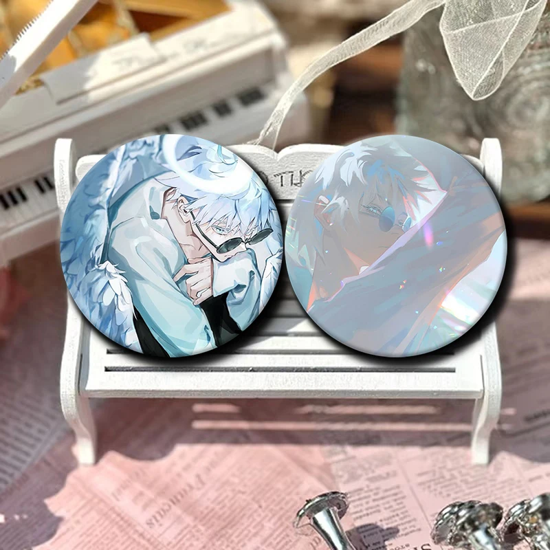 Cartoon Character Satoru Gojo Soft Button Pin Badge Anime Satoru Gojo Brooch Creative Badge for Backpack Clothes Decoration Gift