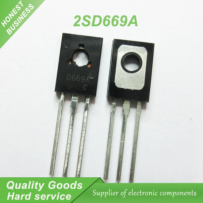 20pcs/lot 2SD669A D669A D669 TO-126  amplifier for 1.5A 160V PNP new original