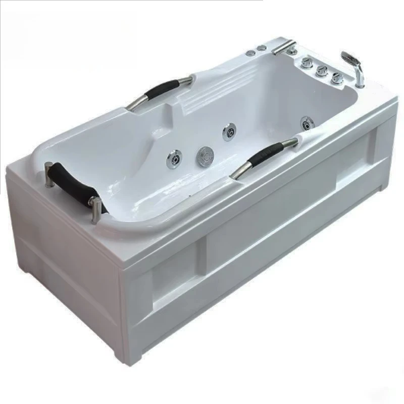 Thermostatic Insulation Acrylic Adult Home Bathtub With Jet System For Spa Project And Relaxing Hydrotherapy