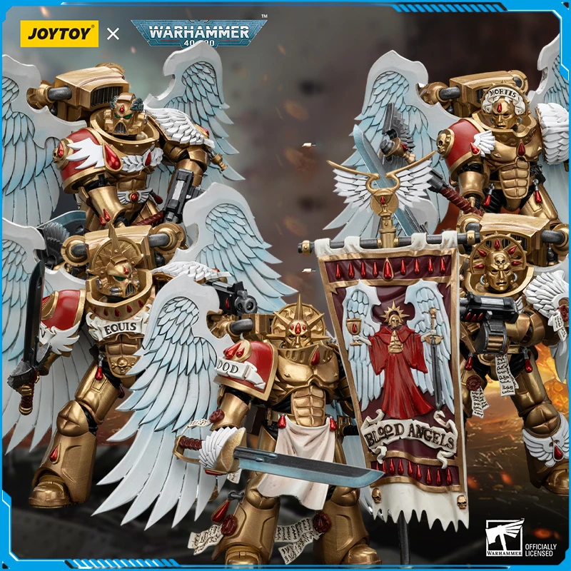 

Joy Toy Warhammer 40K Blood Angels Sanguinary Guard Action Figure 1/18 Scale Anime Figure Children Toys Decoration Birthday Gift