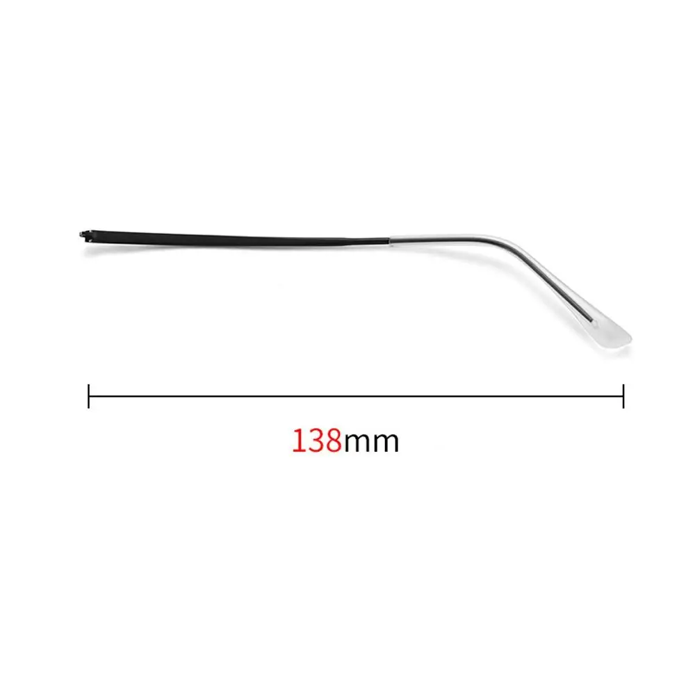 عالية الجودة شفافة غطاء للقدم نظارات الذراع المضادة للانزلاق المعادن النظارات اكسسوارات أداة إصلاح إطار مشهد النظارات #6