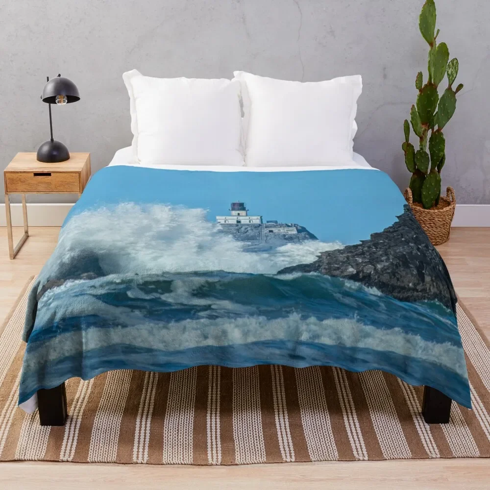 

Tillamook Rock Lighthouse, Oregon - Terrible Tilly Throw Blanket Flannels Giant Sofa Comforter Blankets