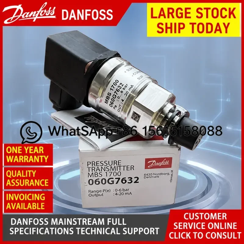 Danfoss DST P650 Pressure Sensor 090G6000 090G6001 090G6006 Industrial Transducer High Precision Hydraulic Oil Gas Pressure