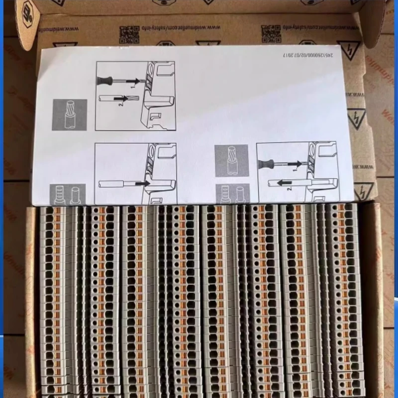 1PCS A2C 2.5 Weidmüller A series straight-through push-button 2.5 flat terminal block 1521850000