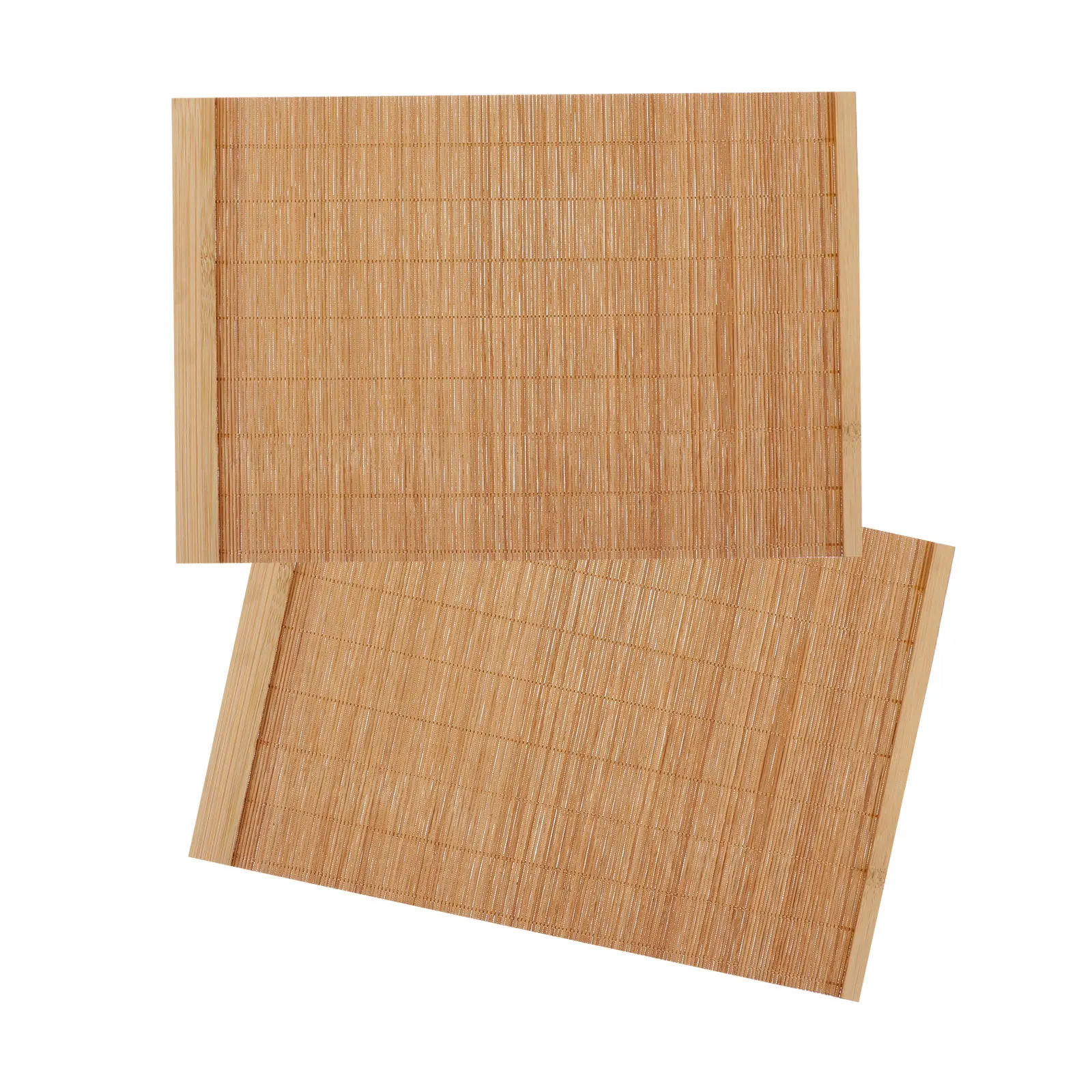 

2Pcs Bamboo Wood Insulation Table Mats Waterproof Heat Resistant Anti Slip Placemats for Dining Table Kitchen Decor