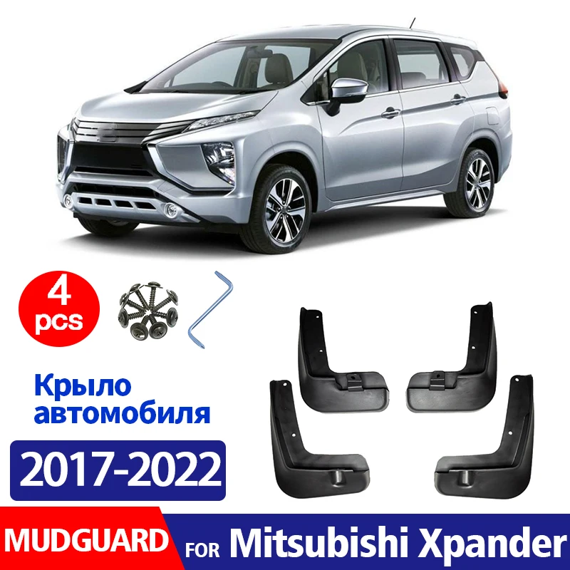 

FOR Mitsubishi Xpander 2017-2022 Mudguard Fender Mud Flap Guards Splash Mudflaps Car Accessories Front Rear 4pcs