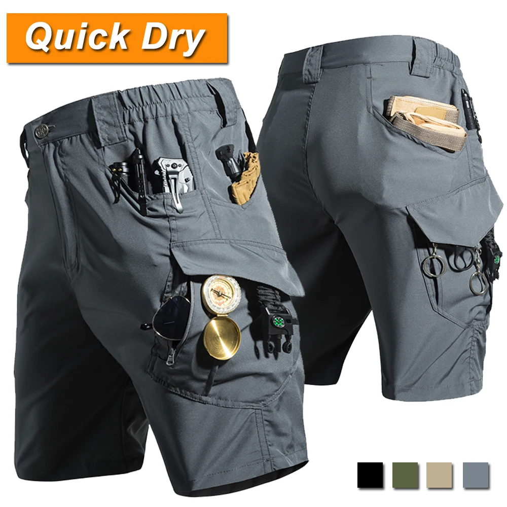 

Men's New SummerTactical Cargo Short Quick Dry Lightweight Multi-Pocket Outdoor Hiking Fishing Casual Bermudas Shorts Breathable