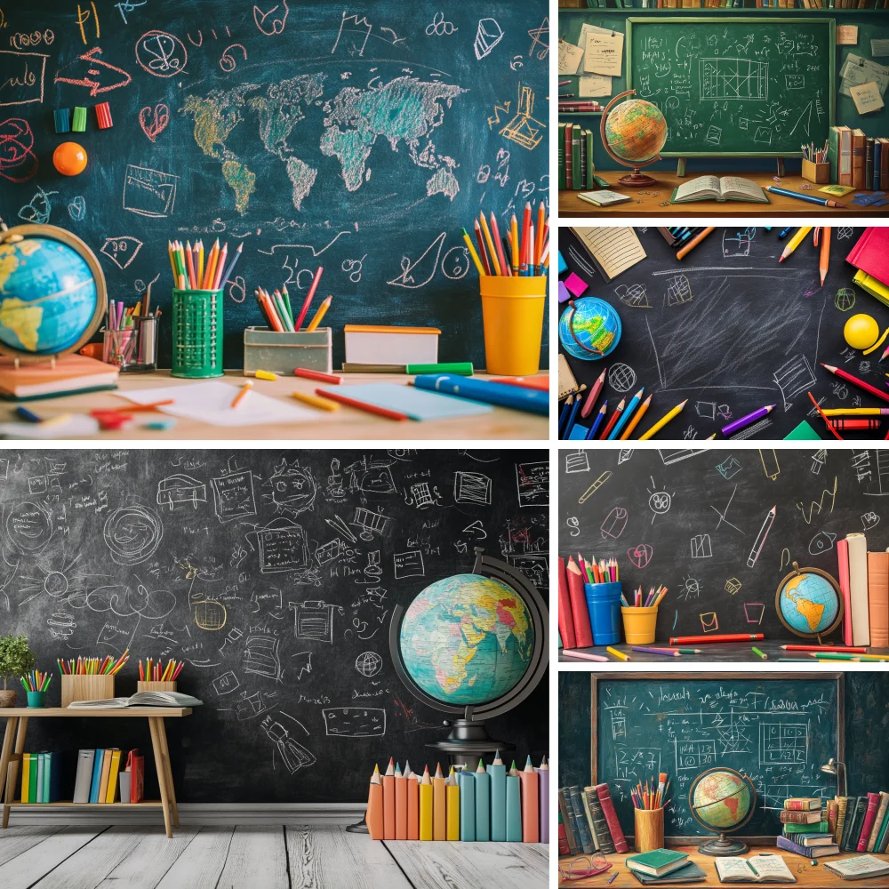 

Back To School Photo Background Classroom Of Planets Birthday Cake Smash Photo Studio Props Universe Planet Photography Backdrop