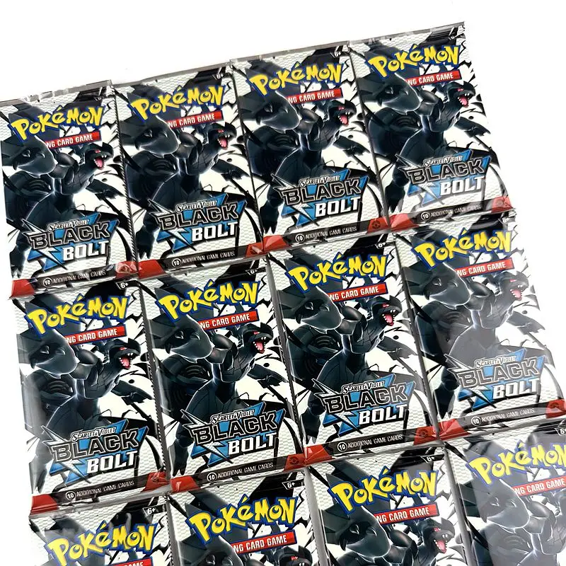 10/20 Pcs Pokemon Card Prismatic Black Bolt White Flare English Booster Battle Pokemon Card Game Carte Trading Collection Cards