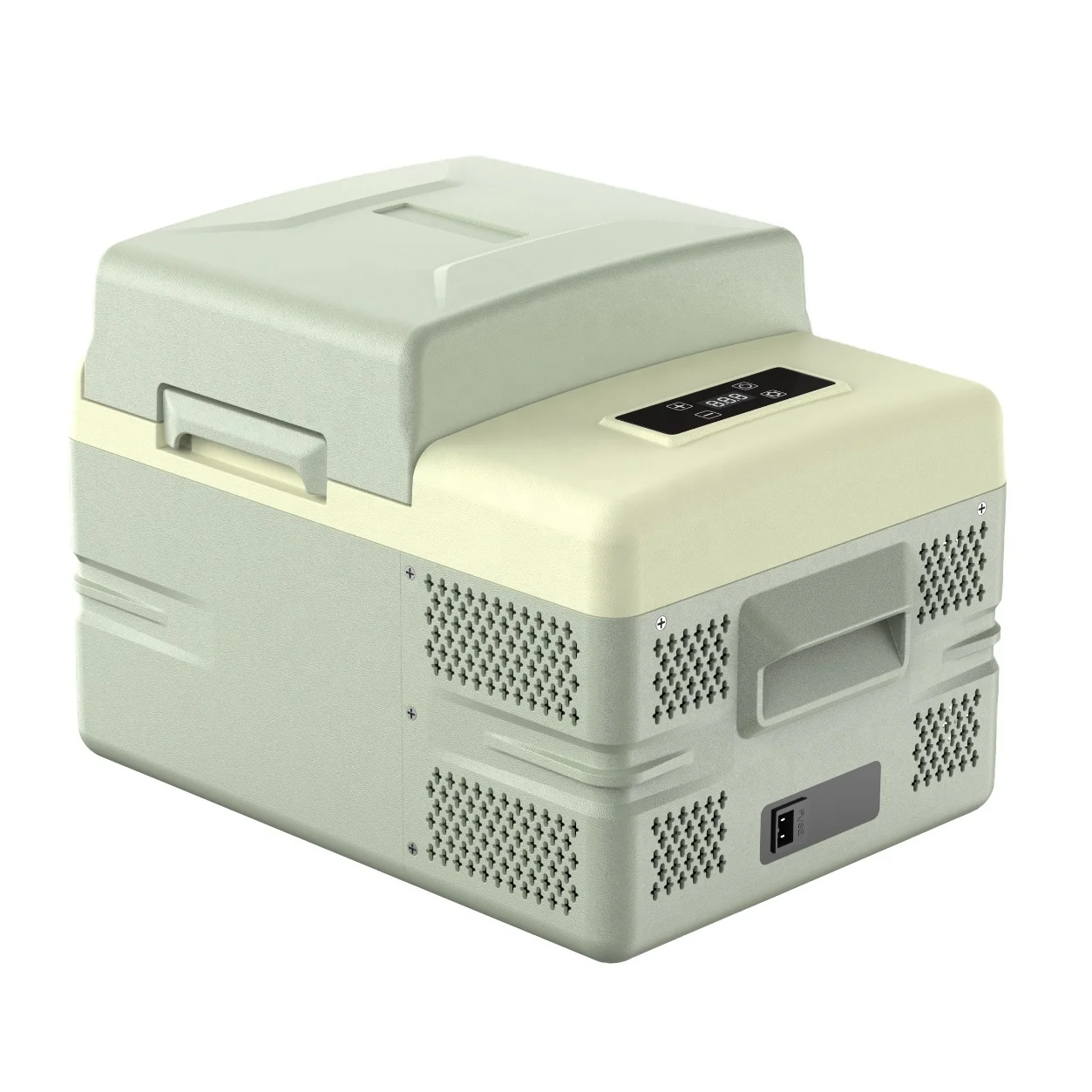 12V 24V DC Compressor Refrigeration 12L Campervan RV Refrigerator AC Mini RV Yacht Refrigerator with AC Conversion Adapter