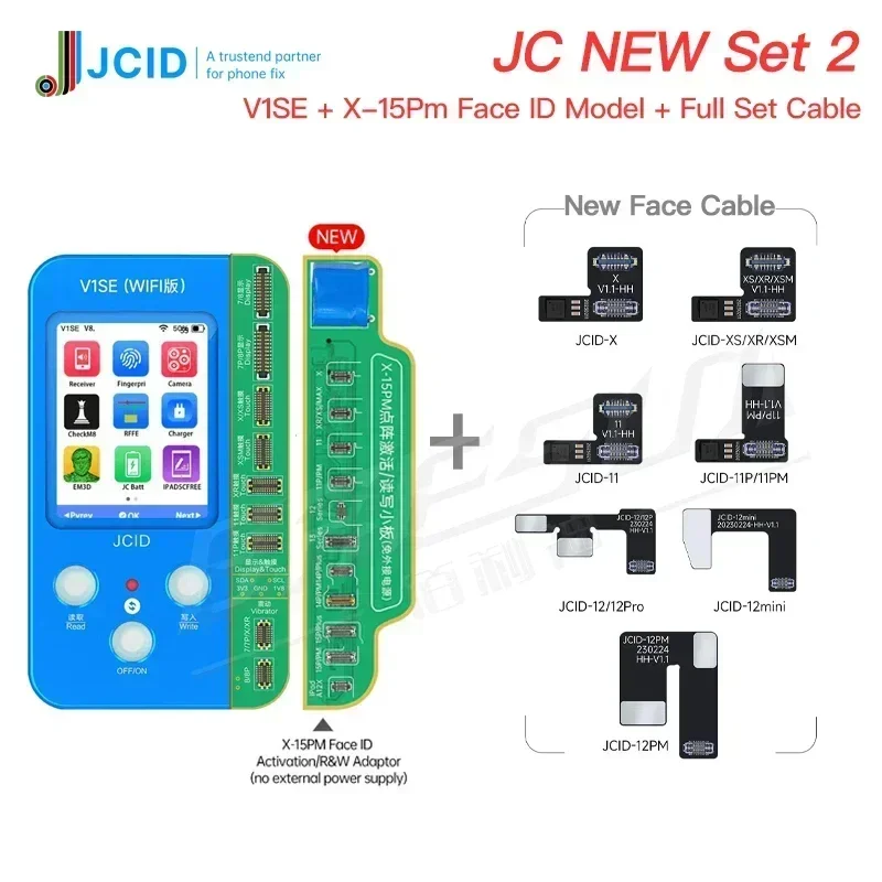 JCID Non-removal Face ID Repair FPC flex cable for iPhone X-12PM Face ID issues without soldering face id DOT-Projector fix tool