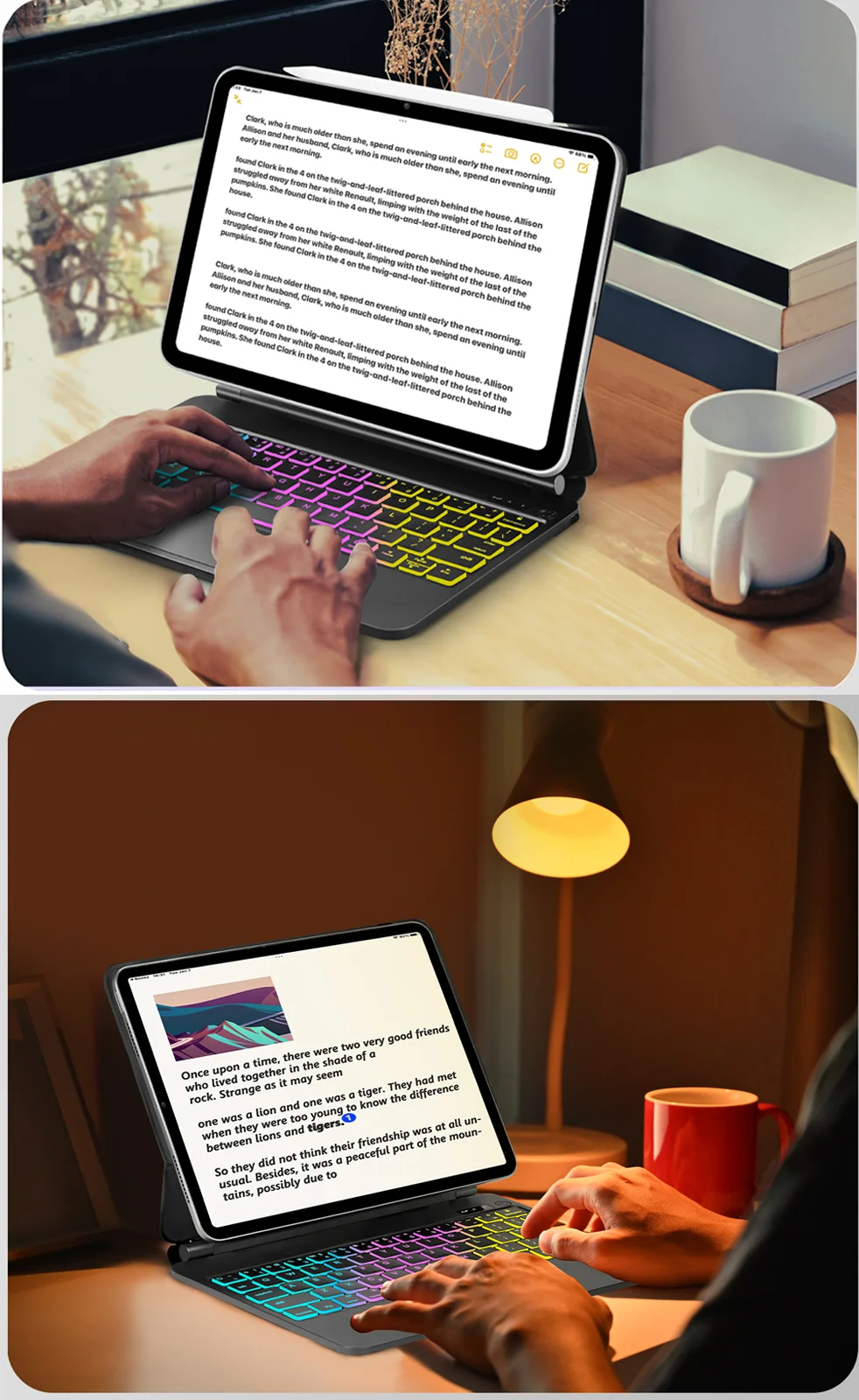 Magic Keyboard for iPad Air 11 M4 2026/ M3 2025/M2 2024 Case Keyboard for iPad Air 4th 5th Generation 10.9 Folio Smart Cover
