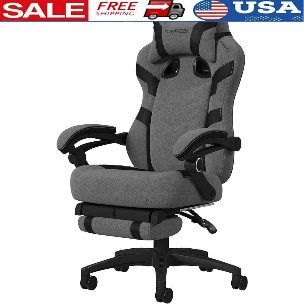 

110 Pro Gaming Chair with Footrest Adjustable Reclining Computer Desk Chair Ergonomic Gaming Chair Gaming and Work Sessions
