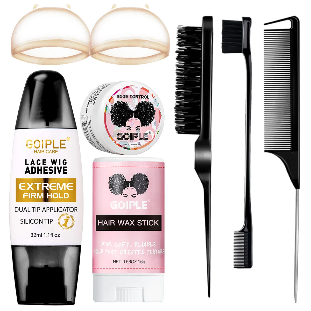 

Клей для париков с двусторонним аппликатором, быстросохнущий, невидимое крепление, воск-стик для выпрямления и фиксации непослушных волос и краев париков