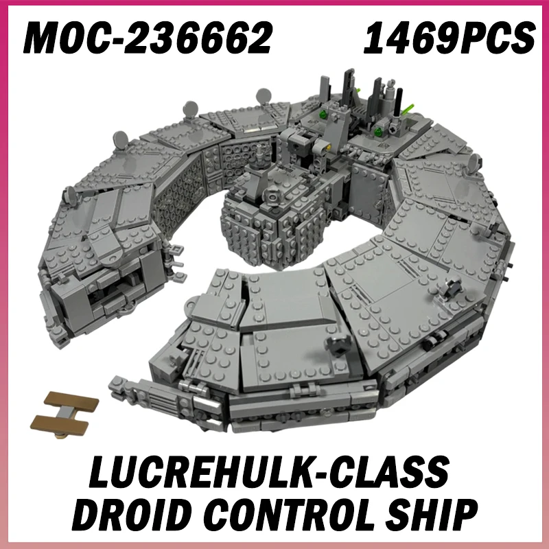 1469PCS MOC-236662 Lucrehulk-Class Droid Control Nave Serie di film Spazio Guerra Astronave Modello Building Blocks Mattoni Giocattolo Regalo