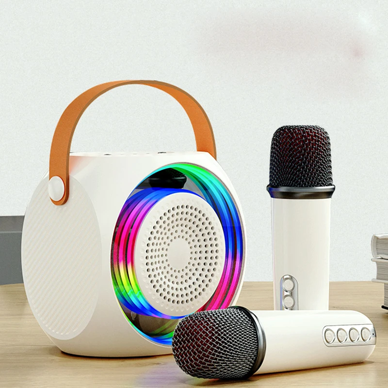 

Wholesale Handheld Karaoke BT Wireless Microphone Mini Speaker With Mic