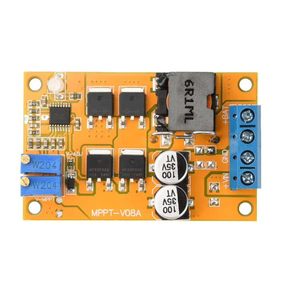 100W for Solar Charge Controller with MPPT Technology 5A Charging Current for 6V 12V Battery Systems Safety Features
