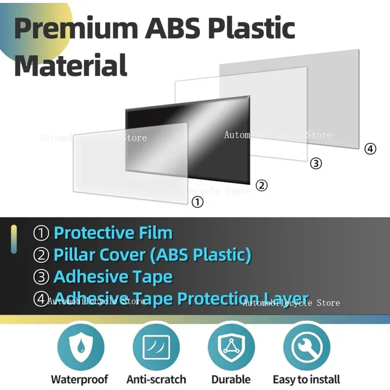 

6PCS Gloss Black Pillar Posts Fit For Skoda Superb B6 3T MK2 2009-2014 2015 Window Decor Door Side Mouliding Trim Cover Carbon